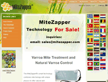 Tablet Screenshot of mitezapper.com
